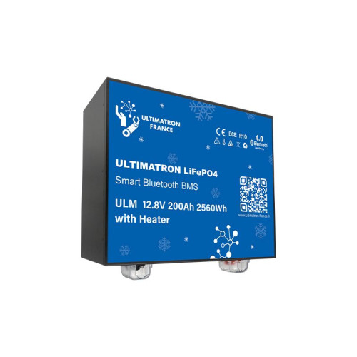 Lithium Batéria ULTIMATRON LiFe PO4 Smart BMS 12.8V 180Ah 25 kg loď pre rybára